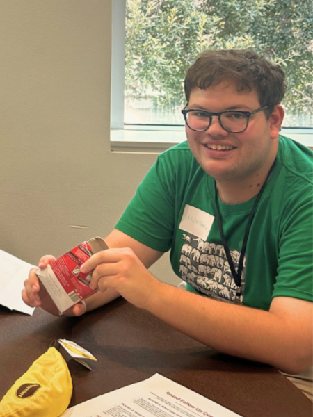 Longhorn student at Quick Connections.