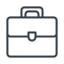 Navy icon of a briefcase