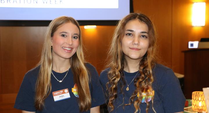 Longhorn TIES student liaisons during an NDatUT event.
